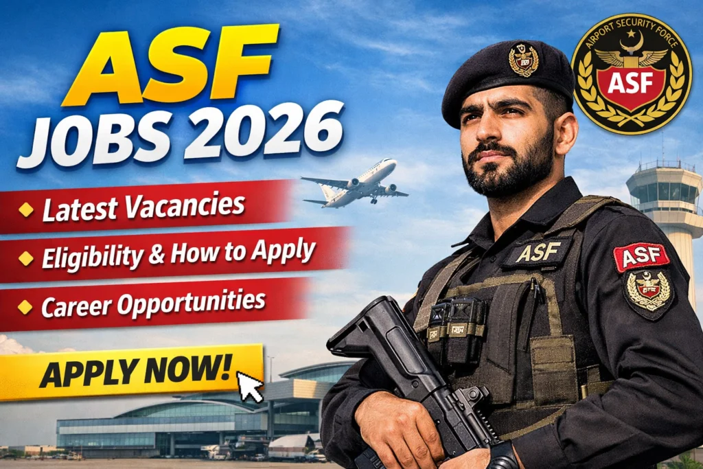 Karachi airport security force jobs 2026