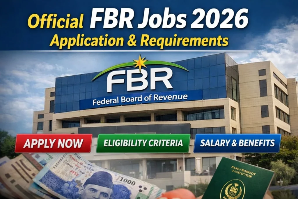 FBR Jobs 2026 Pakistan